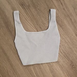 Babaton sculpt knit cropped tank